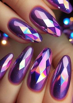 Explore the best purple winter nail designs, from acrylics to short nails, with flowers, French tips, and more! Find the perfect purple nails for prom or a #purplenaildesignideas Purple Nails For Prom, Short Nails With Flowers, Dark Purple Nail Designs, Nail Designs With Rhinestones, Nail Art Purple, Matte Purple Nails, Purple Nail Ideas, Purple And Silver Nails, Mauve Nail Polish