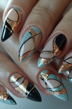 Tiffany Nails, Beach Nail Art, New Years Eve Nails, Chic Nail Art, Elegant Nail Art, White Nail Art, Blue Nail Designs