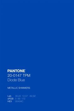 the pantone color is cobalt blue