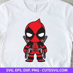 deadpool t - shirt with an image of the deadpool character