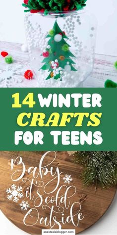 If your teens prefer just staying indoors, then why not do some winter DIY crafts with them? Here are 14 fun and easy winter crafts for teens to enjoy! #wintercrafts #christmasdiy 5th Grade Winter Craft Ideas, Holiday Craft For 5th Graders, January Arts And Crafts For Adults, Easy January Crafts For Adults, Christmas Projects For Middle School, 3rd Grade Winter Crafts, Winter Crafts For Middle School Students, Winter Crafts For Middle School, Christmas Crafts Teenagers