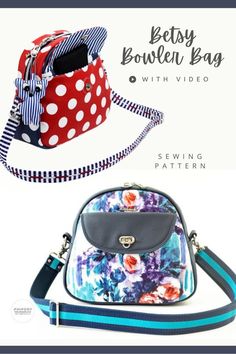 the sewing pattern for this purse is easy to sew and can be used as a cross - body bag