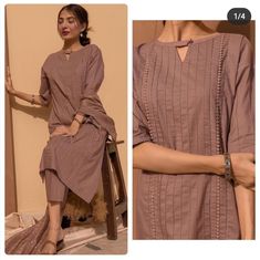 Arab Style Fashion, Aesthetic Kurta Designs, Pakistani Dresses Casual Simple Stylish 2022, Pakistani Suits Casual Shalwar Kameez, Girls Kurta Design Style, Kurti Styles Latest Pakistani, Warm Suit Design, Casual Outfits Pakistani, Desi Dresses Casual