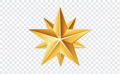 Christmas Gold Star PNG