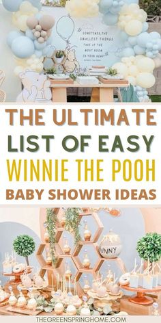 the ultimate list of easy baby shower ideas for your little one's first birthday