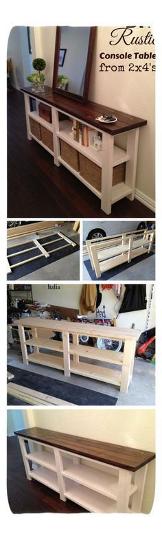 the diy pallet bed frame is made out of wood and has drawers underneath it