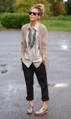 Creative Work Outfit, Casual Chic Outfits, Casual Cardigans, Casual Chic Outfit, Tomboy Fashion