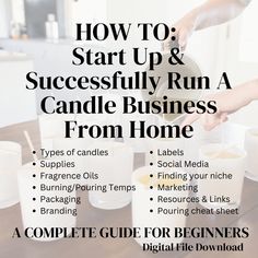 how to start up and successfully run a candle business from home