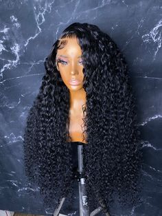 Description Our Luxury Starter Wig collection is an affordable collection of wigs, perfect for those looking to try wigs for the first time or those looking to slay on a budget! The Luxury Starter Wig collection is made with our affordable Virgin Hair and can fit head sizes 21"-23.5". lengths 16"-22" are made with 3 bundles & 5x5 closurelengths 24"-30" are made with 4 bundles & 5x5 closure Luxury Starter Wigs come with: ✨5x5 Transparent Lace Closure (HD upgrade available) ✨Customization & Stylin Lace Front Wigs On Mannequin, Wigs On Mannequin Head, Black Curly Wig, Wig Collection, Frontal Wig Hairstyles, Long Curly Wig, Fancy Gowns, Protective Hairstyle, Wigs For Sale