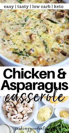 chicken and asparagus casserole is an easy, tasty low carb meal