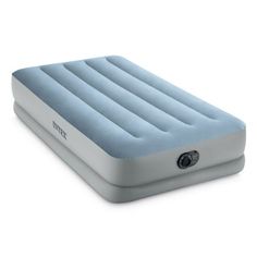 an inflatable mattress is shown on a white background