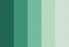 a green color palette with different shades