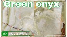 green onyx marble with the words green onyx above it