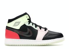 the air jordan 1 mid is available in black, white, and infrared pinks