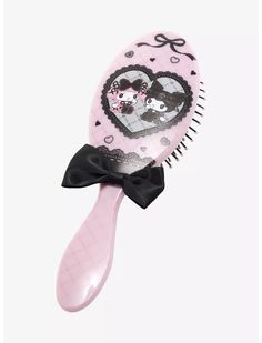 My Melody & Kuromi Lolita Hair Brush My Melody And Kuromi, Melody And Kuromi, Cool Makeup, Toro Inoue, All Candy, My Melody Kuromi, Lace Heart, Hello Kitty Items, My Melody