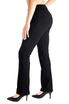 PRICES MAY VARY. Petite (27"/29" inseam) fits women 5'-5'5". Regular (31" inseam) fits women 5'6"-5'8". Long (33" inseam) fits women 5'8"-5'10". Tall (35" inseam) fits women 5'10" -6'. Extra Tall (37" inseam) fits women 6' and above. Note: This inseam chart is for reference only. To ensure the best personal fit, refer to our "How to Measure the Inseam" section in the product description to find your ideal inseam length 87% Nylon/ 13% Spandex. No see-through, moisture-wicking, wrinkle-resistant, Yoga Pants For Work, Yoga Dress Pants, Amazon Clothing Finds, Clothes Amazon, Yoga Dress, Tall Dress, Dress Pants Black, Leg Yoga, Amazon Clothing