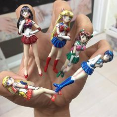 Sailor Moon Nails, Sailor Fuku, Crazy Nail Designs, Crazy Nail Art, Moon Nails, Anime Nails, Exotic Nails, Crazy Nails, Unique Acrylic Nails