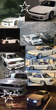 many different cars are shown in this collage with arrows pointing to the top and bottom