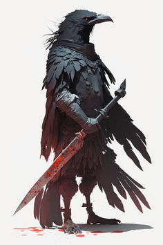 ArtStation - Crows assasins Crow Aarakocra, Crow Dnd Character, Raven Character Art, Assasin Concept Art, Kenku Barbarian, Crow Humanoid, Humanoid Creature Concept Art, Fantasy Npc Art, Dnd 5e Character Art