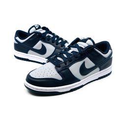 New With Box Nike Dunk Low ‘Georgetown’ Size 7.5 Check Out My Closet For More Nike Adidas Air Max 270 90 95 97 270 720 Vapormax Air Force 1 Dunk Navy Blue Nike Dunks, Men’s Nike Shoes, Mens Dunks, Nike Dunk Low Georgetown, Bb Shoes, Nike Shoes Blue, Pretty Sneakers, Shoes For School, Back To School Shoes