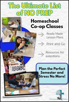 the ultimate list of no prep homeschool co - op classes