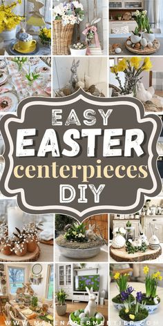 easter centerpieces to diy for table Easter Centerpieces Diy Dollar Tree, Easter Dining Table Decor, Easter Table Decorations Centerpieces, Simple Table Centerpieces, Easter Dining Table, Spring Table Centerpieces, Inexpensive Centerpieces