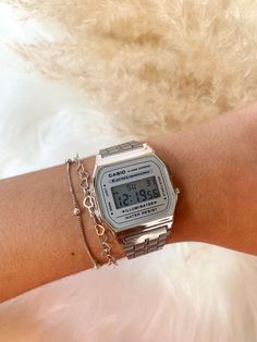 Womens Casio Watch, Casio Vintage Watch Woman Silver, Casio Vintage Watch Woman, Chinese Grand Prix, Accessory Inspo