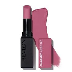 REVLON Lipstick, ColorStay Suede Ink, Built-in Primer, Infused with Vitamin E, Waterproof, Smudge-proof, Matte Color, 009 In Charge, 0.09 oz. Revlon Colorstay Suede Ink, Best Long Lasting Lipstick, Shimmer Lipstick, Lips Shades, Revlon Colorstay, Long Lasting Lipstick