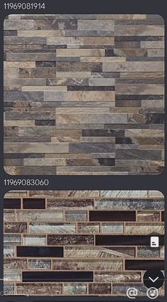 the different types of wood tiles are shown in this image, and there is no image on