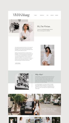 an image of a website page for a fashion store, with multiple images on it