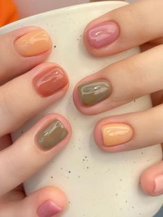 fall nails: autumn hues French Manicure Long Nails, 16 Tattoo, Maquillage On Fleek, Fall Nail Trends, Pretty Gel Nails, Soft Nails, روتين العناية بالبشرة, Nail Swag