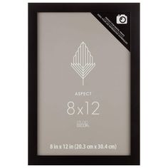 the 8x 12 inch photo frame is black and white