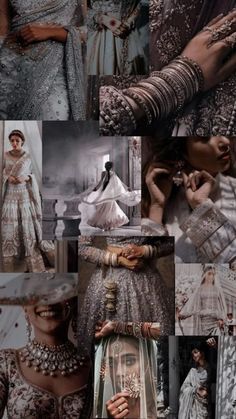 a collage of photos with different types of clothes and jewelry on display in multiple pictures