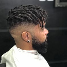 Men Dreadlock Styles Short Dreads, Hairstyles Dreads Men, Dreadlock Mohawk Hairstyles For Men, Fade Haircut With Dreads, Men’s Short Dread Styles, Short Dread Styles For Men Shaved Sides, Afro Dreads Men, Dreads Short Hair Men, Fade Dreads