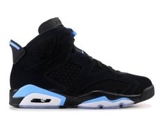 the nike air jordan 6 retro is available in black, white and light aqua blue