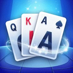 two playing cards with the letters k and a q on each one, in front of a blue background