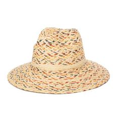 MULTI COLOR WOVEN PAPERBRAID FEDORA UPF 50 Adjustable Casual Multicolor Panama Hat In Fedora Style, Casual Multicolor Straw Panama Hat, Casual Multicolor Panama Fedora Hat, Casual Multicolor Fedora Panama Hat, Casual Multicolor Straw Hat, Casual Multicolor Summer Fedora, Multicolor Fedora For Vacation In Spring, Multicolor Fedora For Spring Vacation, Casual Multicolor Woven Panama Hat