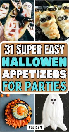 31 super easy halloween appetizers for parties that are sure to make and eat