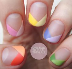 Multicoloured French Pastel Nails Minimalist, Colourful French Manicure, Multicoloured French Tip Nails, British Nails, French Tip Nail Designs, Nail Colours, Nail Idea, Cute Gel Nails, Manicure Ideas