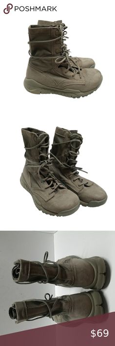 {Nike} UNISEX Nike SFB Field 8" Tactical Military Boots Nike Sfb, Military Boots, Boot Shop, Canvas Fabric, Lace Up, Nike, Boots