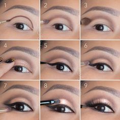 Soft, rose gold, smokey eye tutorial. Good for hooded eyelids or monolids on Asian eyes. Products and instructions in the link. Wedding makeup, special occasion, evening makeup. Smokey Eyes Tutorial, Gold Smokey Eye, Wedding Day Makeup, Hooded Eye Makeup