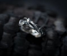 Elven ring from sterling silver.Please indicate the required size in the comments to the order Pretty Rings Silver, Aka Jewelry, Elvish Jewelry, Elven Ring, Medieval Rings, Elven Jewelry, Gothic Earrings, Snake Pendant, Pinterest Ideas