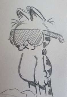 xx Art Sketches Chibi, Drawing Pages Aesthetic, Garfield Drawing Easy, Sketch Book Ideas Aesthetic Cartoon Easy, Drawing On Homework, Silly Duck Drawing, Silly Cat Sketch, Cut Drawing Ideas, Spotify Drawing Ideas