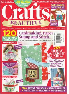 the front cover of crafts beautiful magazine