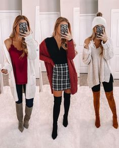 Rush Week Outfits, Christmas Outfits Dressy, Church Outfit Winter, Black And White Plaid Skirt, Holiday Outfit Ideas, White Plaid Skirt, Baddie Outfit, Sorority Rush