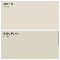 the same paint color scheme for baby fawn and sonet, with different shades