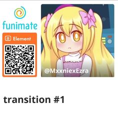 a qr code for an anime character with the caption'transition 1 '