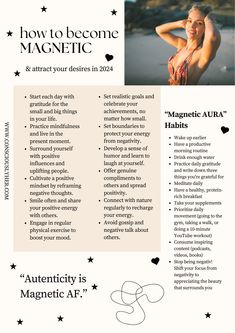 Ready to turn heads and attract abundance?  Unleash your magnetic personality in 2024 with these transformative tips! #MagneticMindset #Attraction2024 How To Feel Feminine, How To Be Magnetic, To Be Magnetic, Magnetic Personality, Be Magnetic, Attract People, Becoming A Better You, Attract Abundance