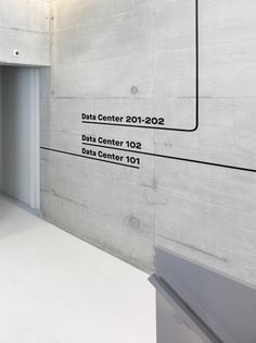 the entrance to data center 1012 is shown