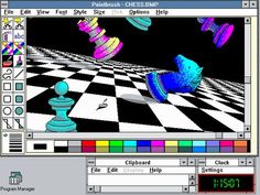 an image of a computer screen with the game chess on it's desktop monitor